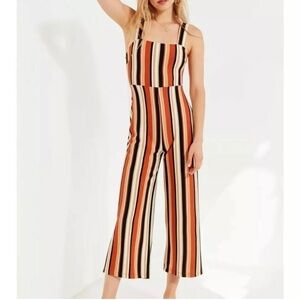 NEW Urban Outfitters Women’s Delany Straight-Neck Striped Sleeveless Jumpsuit XS